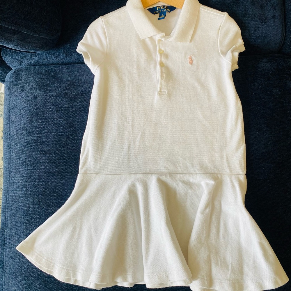 Polo by Ralph Lauren Kids White Polo Dress 5T NW